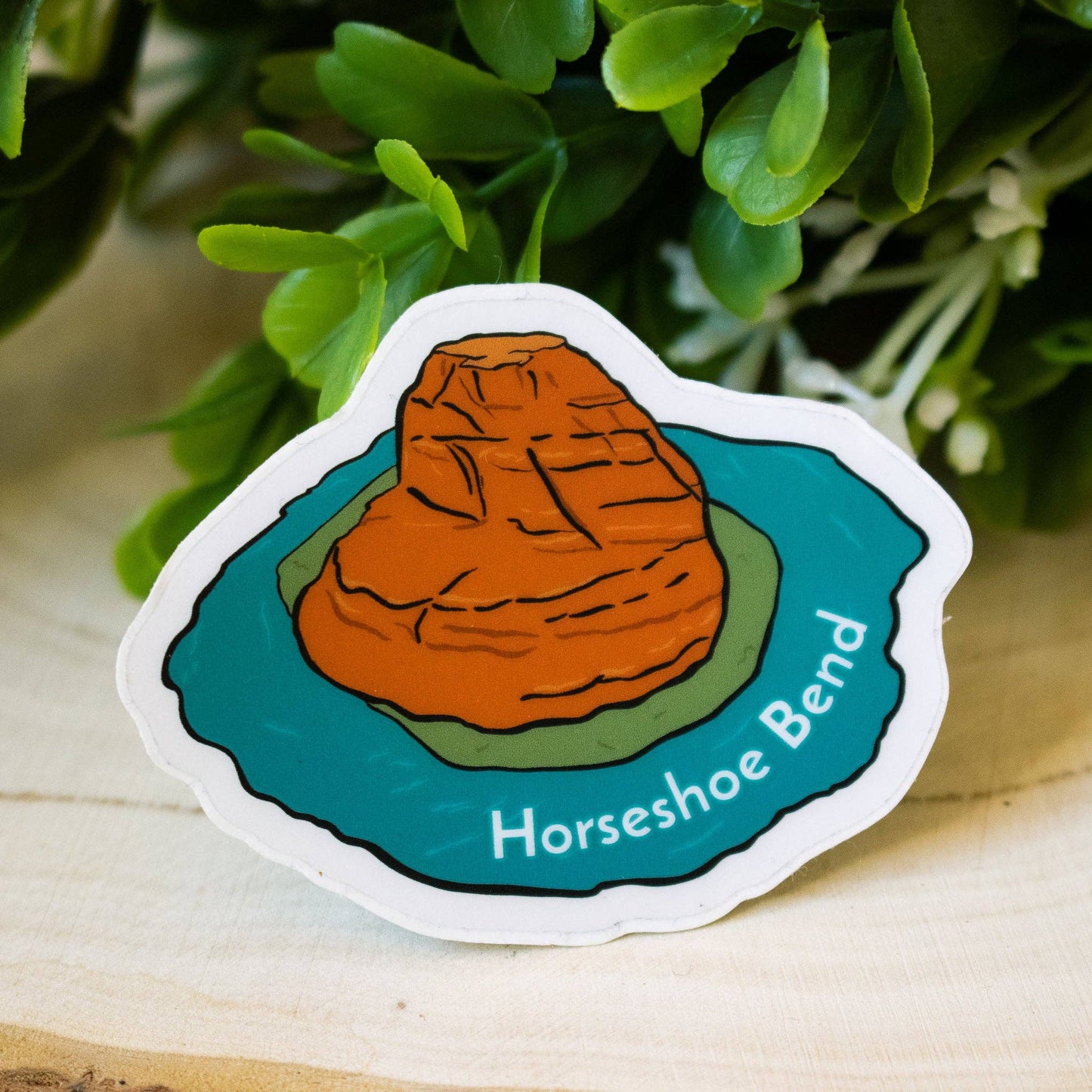 Horseshoe Bend Clear Sticker - Dixie Hike & Style