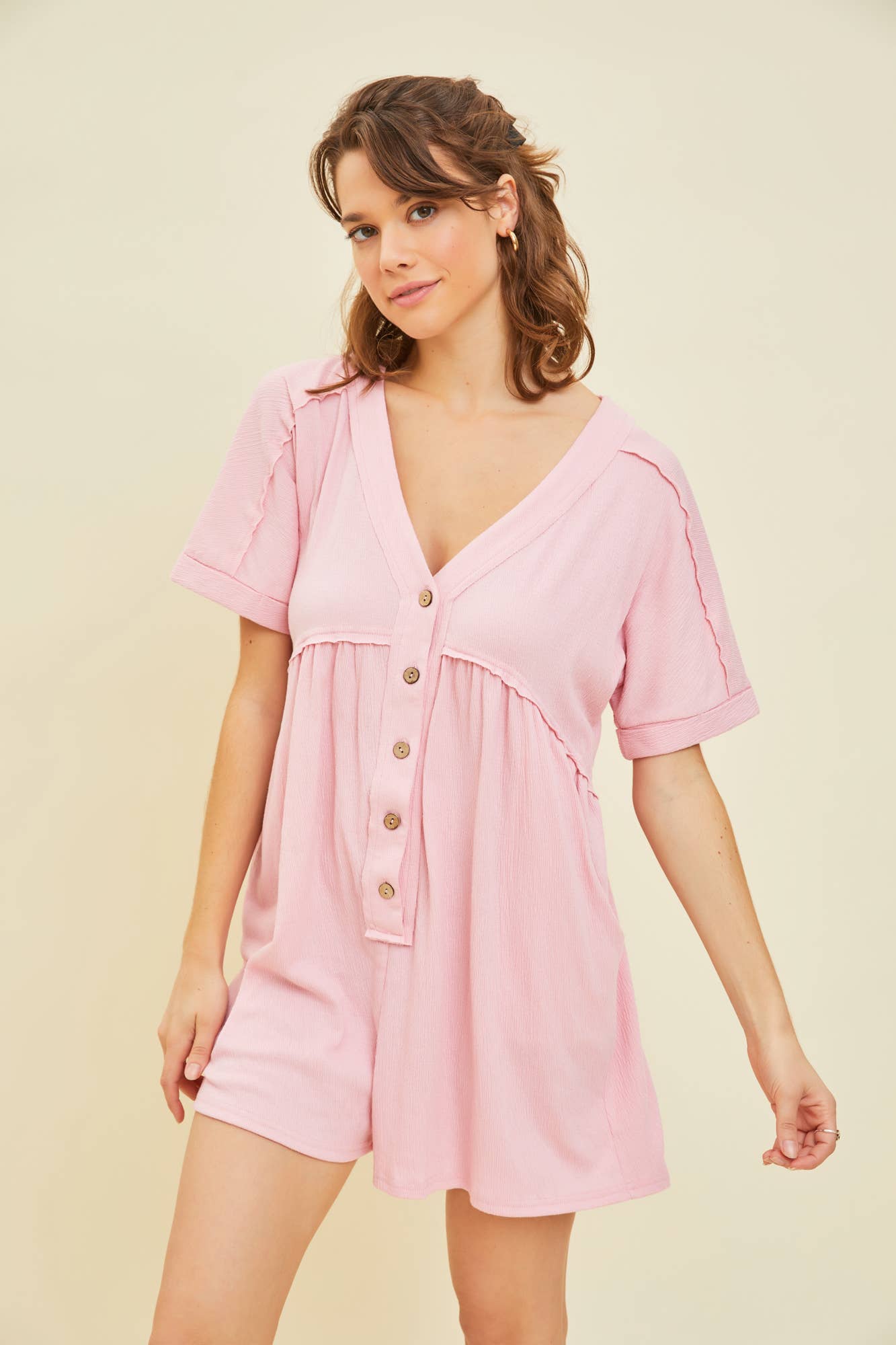 Heyson Eternal Comfort Button-Down Romper