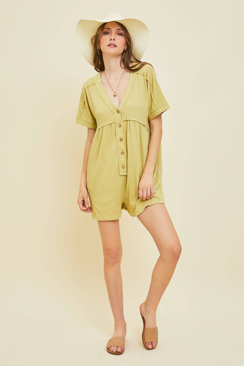 Heyson Eternal Comfort Button-Down Romper