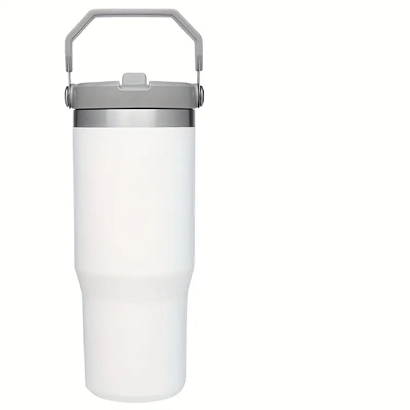 TravellerTumbler: 30oz Stainless Steel Outdoor & Travel Cup with Handle and Straw - Dixie Hike & Style