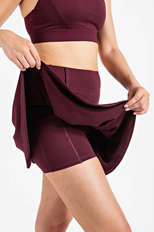 S157037 Butter Soft Pleat Golf Skort