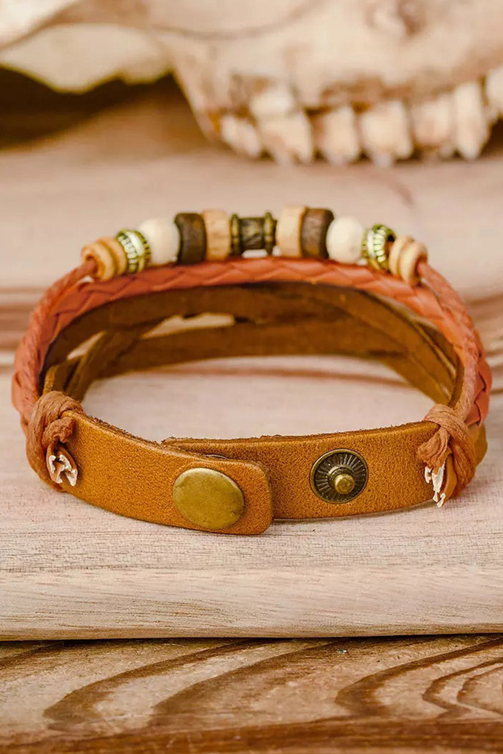 Orange Dragonfly Beading Multi-Layered Bracelet - Dixie Hike & Style