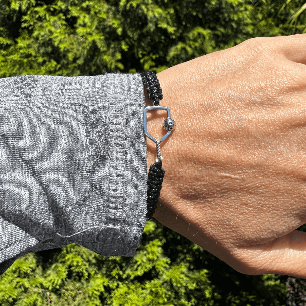 Pickleball Paddle Adjustable Rope Bracelet - Pick Color - Dixie Hike & Style
