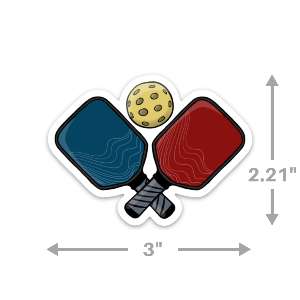 Pickleball - Sticker - Dixie Hike & Style
