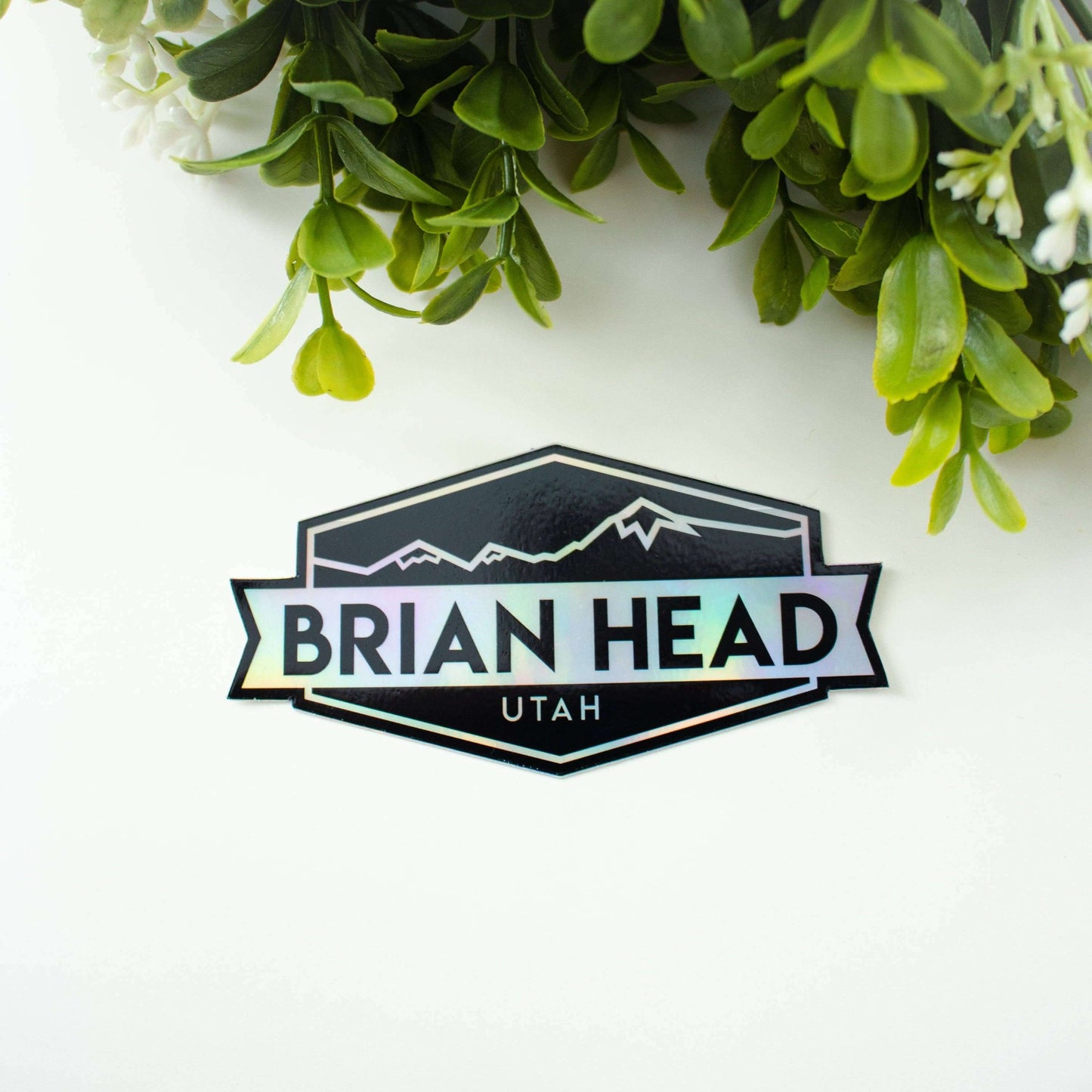 Brian Head Utah Holographic Sticker - Dixie Hike & Style