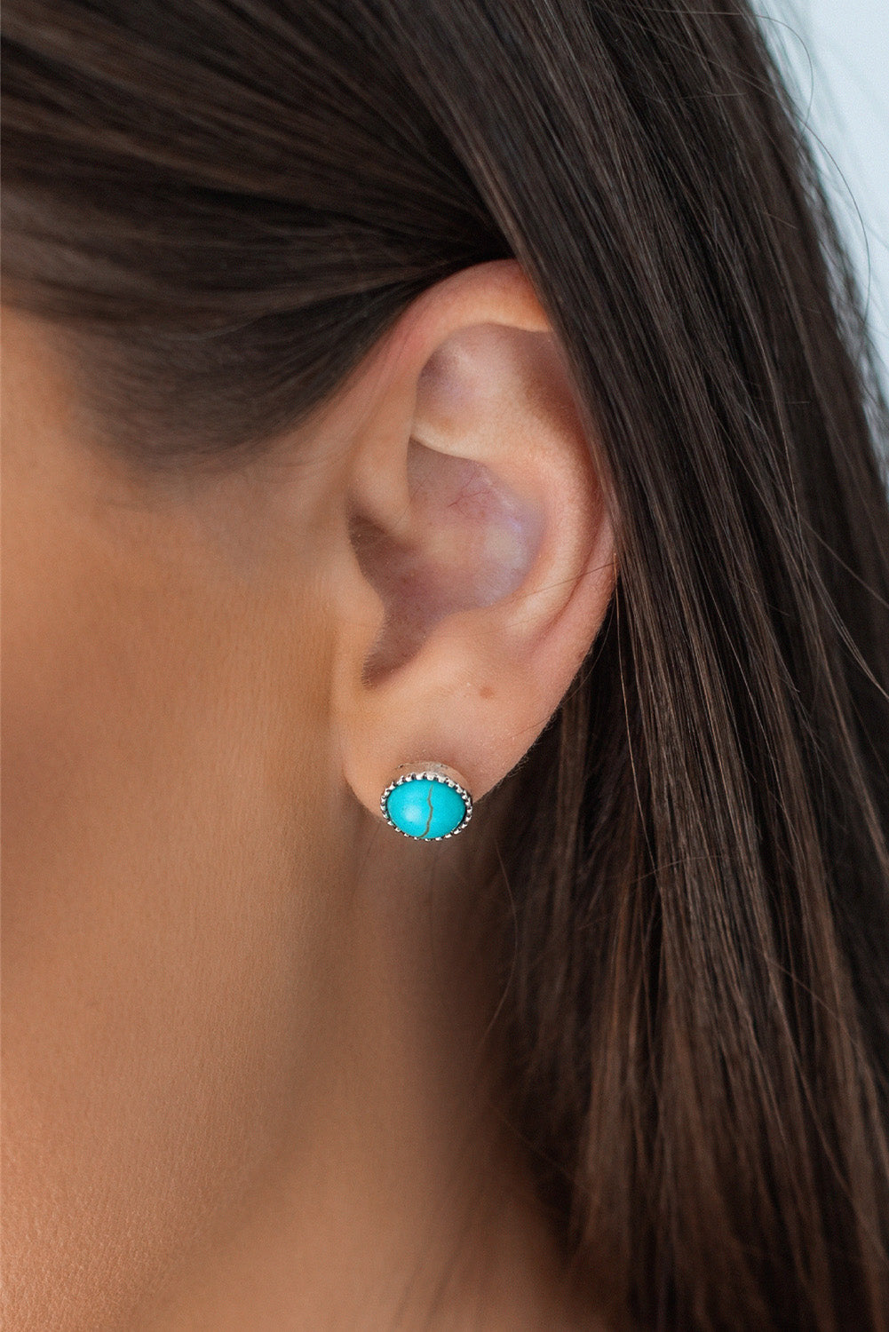 Green Three-piece Turquoise Stud Earrings Set - Dixie Hike & Style