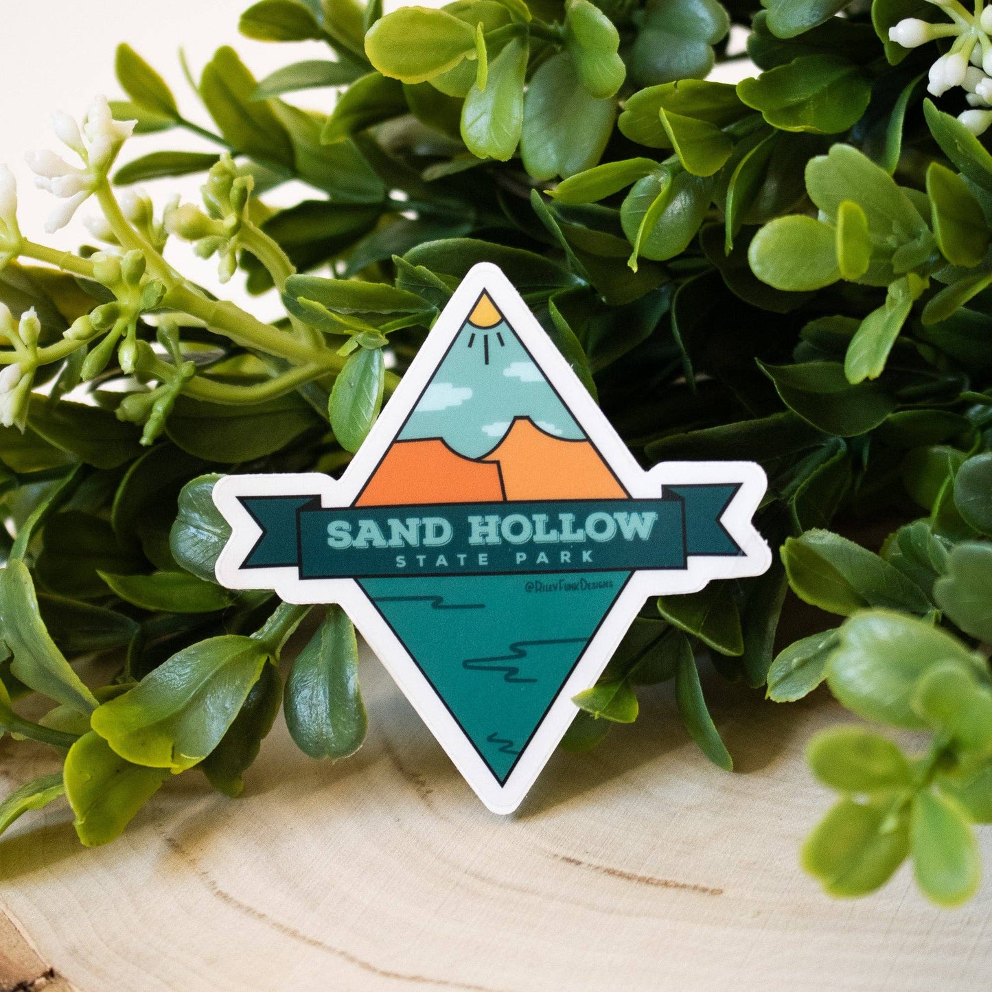 Sand Hollow State Park Diamond Clear Sticker - Dixie Hike & Style