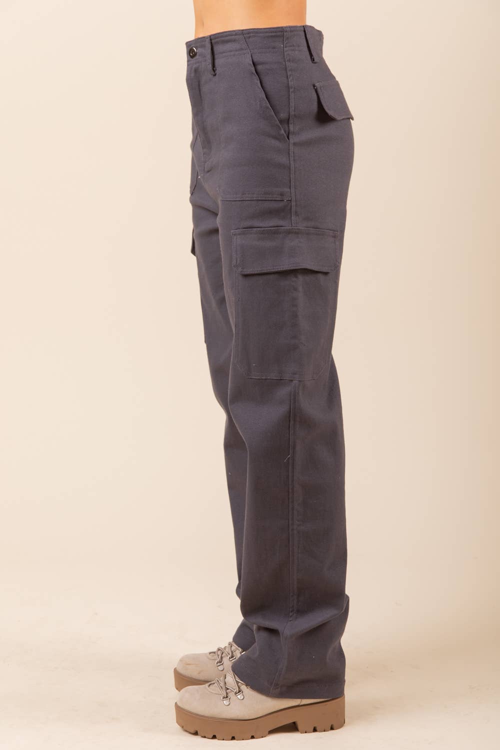 NP70255-Low Waist Casual Cargo Pants