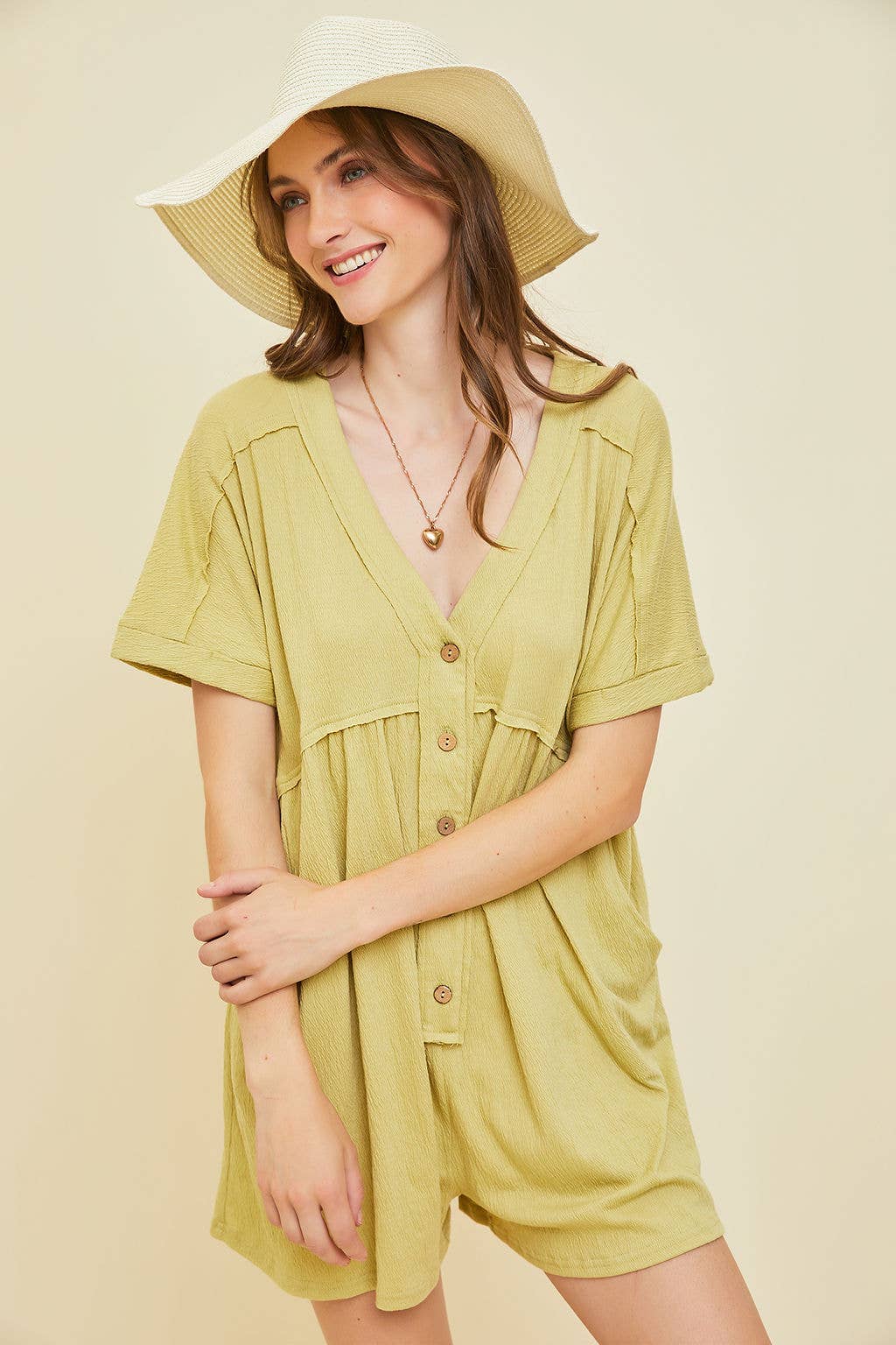 Heyson Eternal Comfort Button-Down Romper