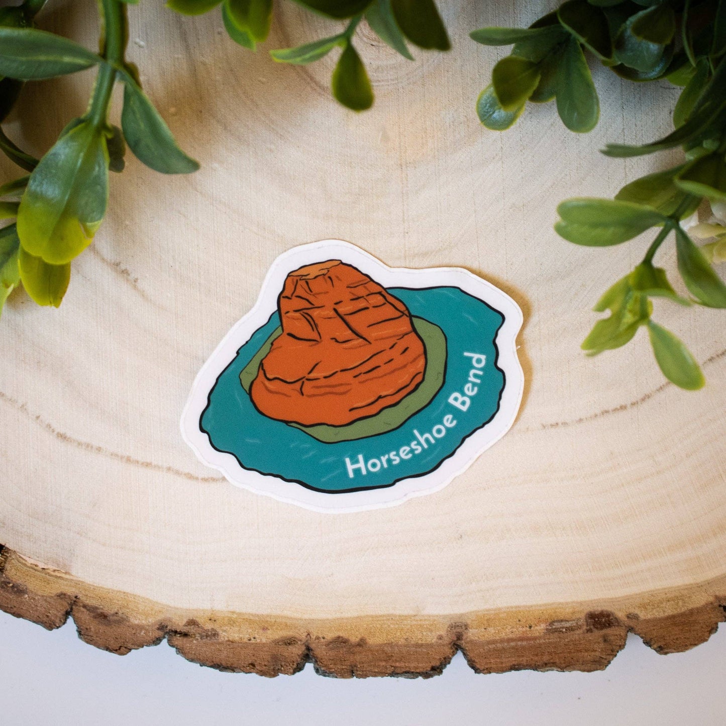 Horseshoe Bend Clear Sticker - Dixie Hike & Style