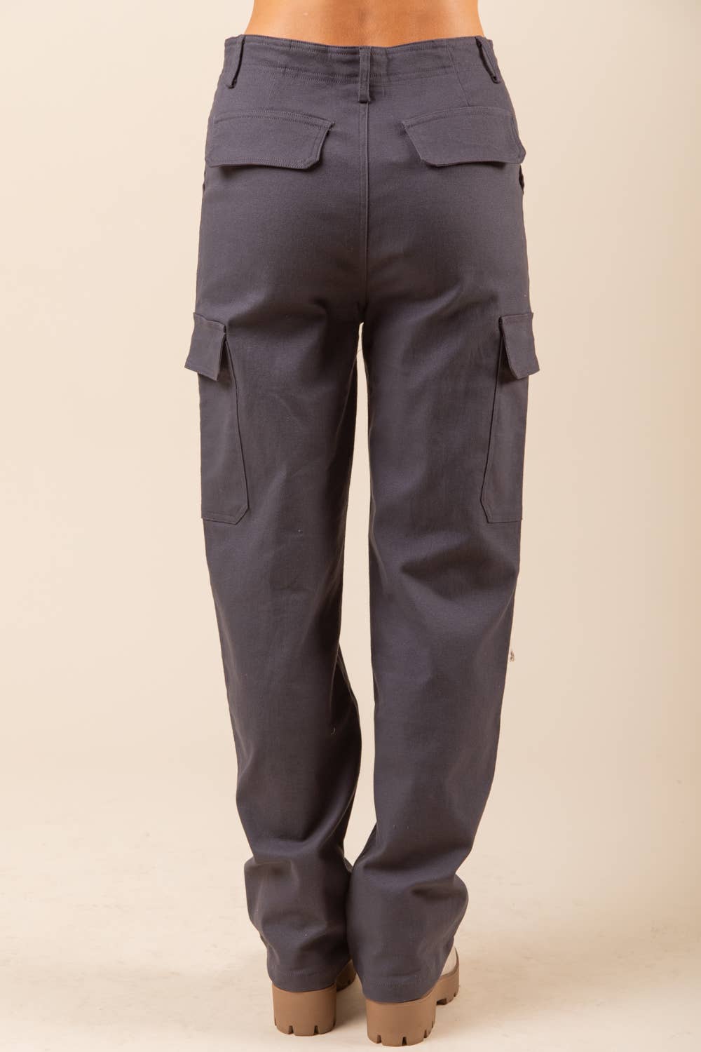 NP70255-Low Waist Casual Cargo Pants