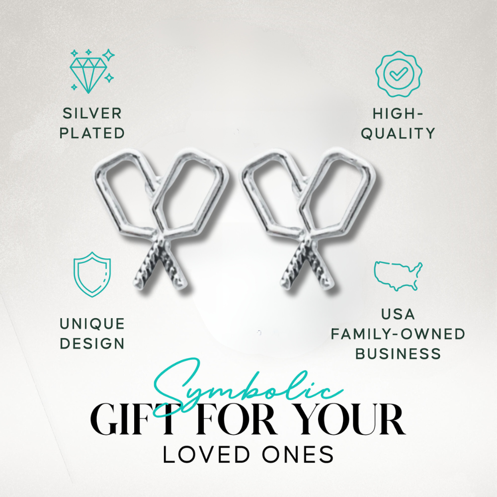 Pickleball Love Dangle Earrings - Dixie Hike & Style