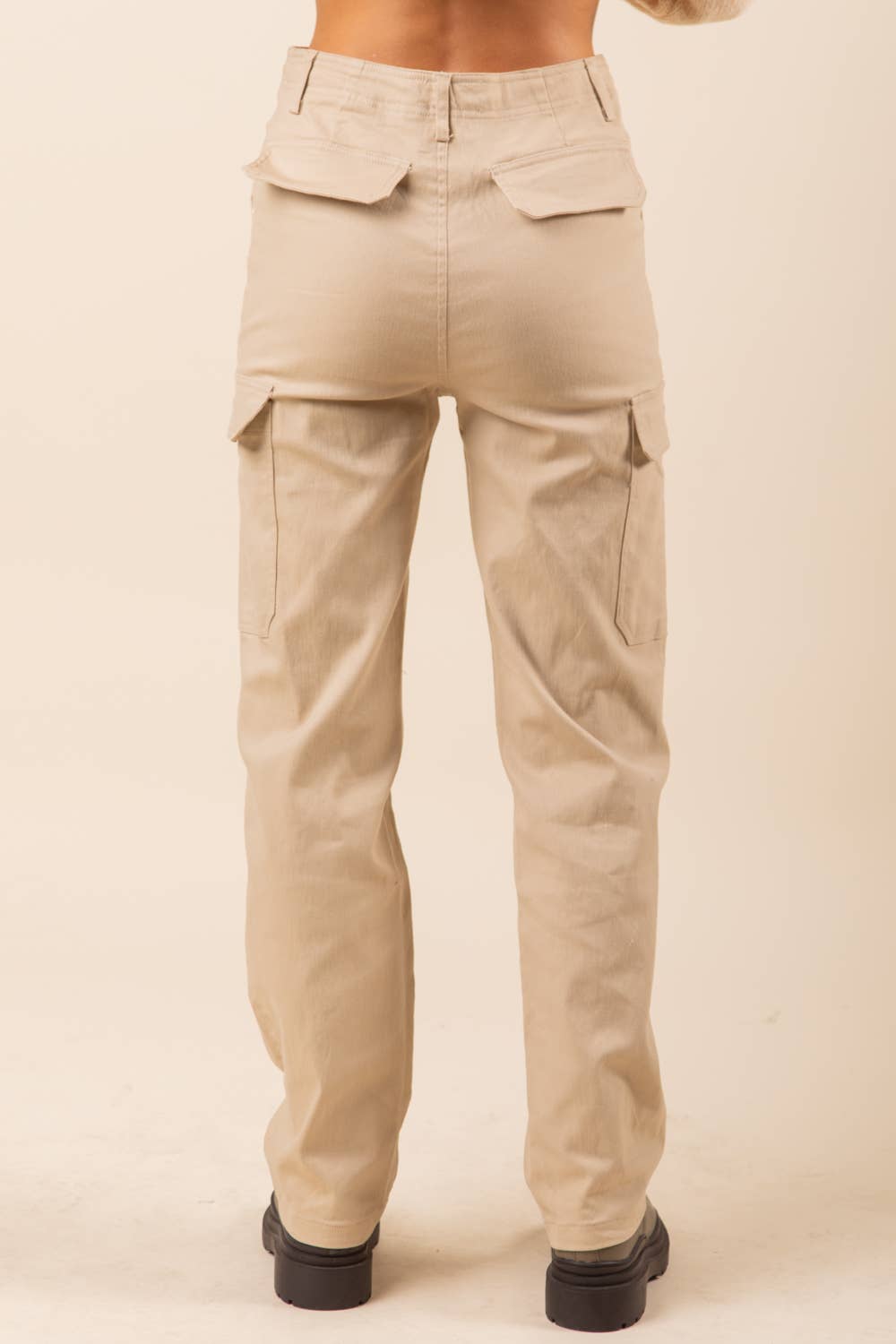NP70255-Low Waist Casual Cargo Pants