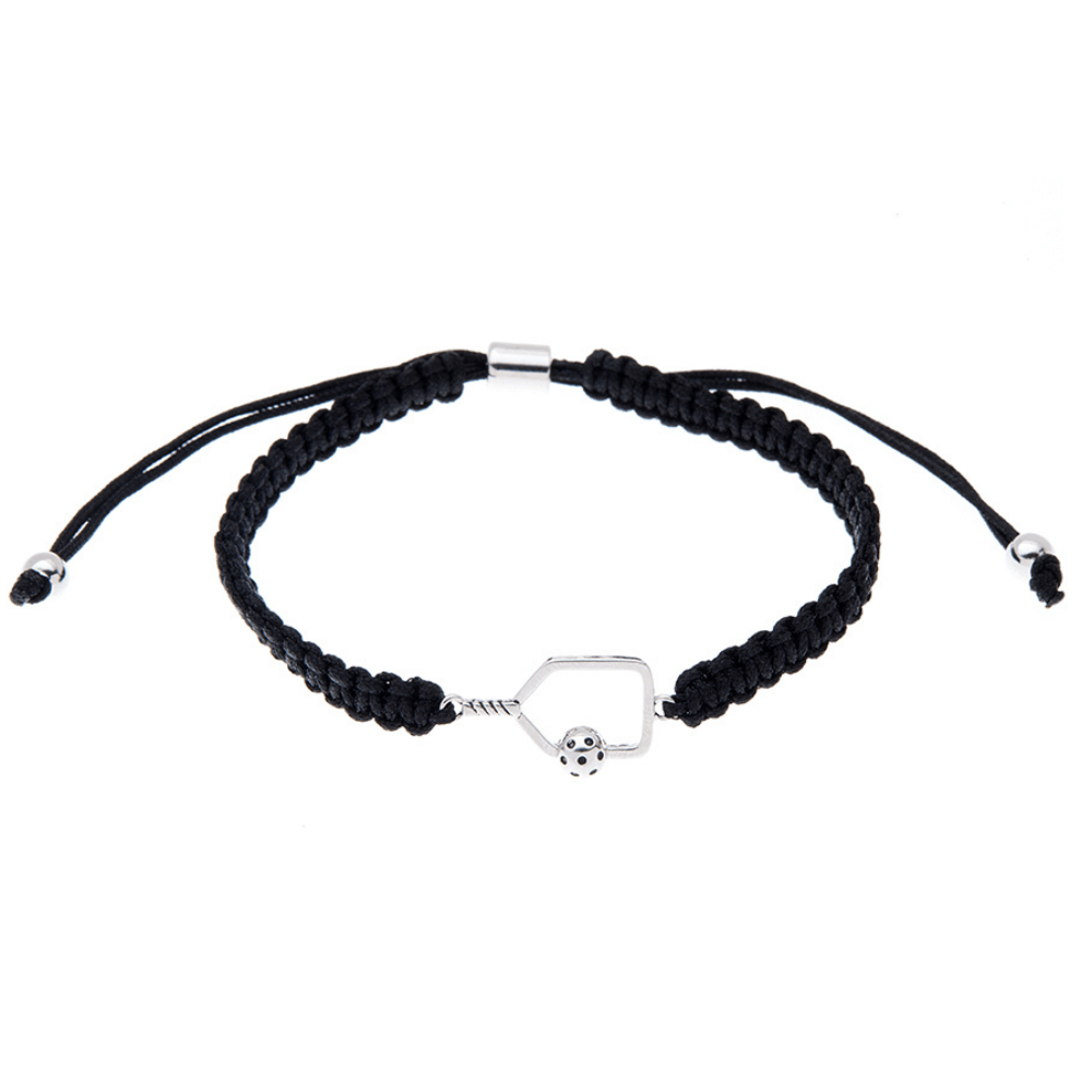 Pickleball Paddle Adjustable Rope Bracelet - Pick Color - Dixie Hike & Style