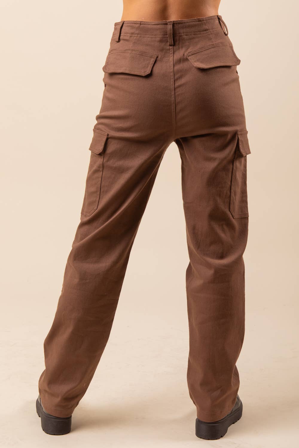 NP70255-Low Waist Casual Cargo Pants