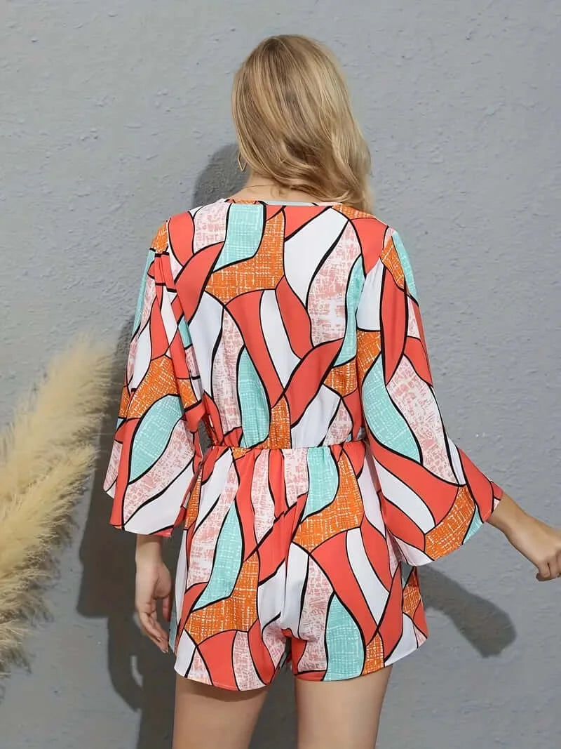 ChicVibe Geometric Romper - Dixie Hike & Style