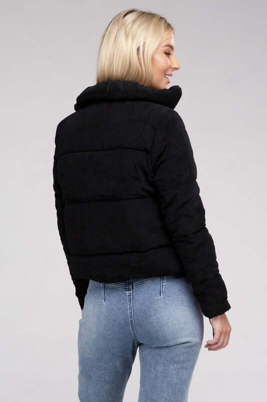 Corduroy Zip-Up Jacket - Dixie Hike & Style