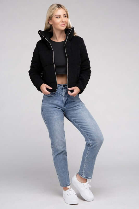 Corduroy Zip-Up Jacket - Dixie Hike & Style