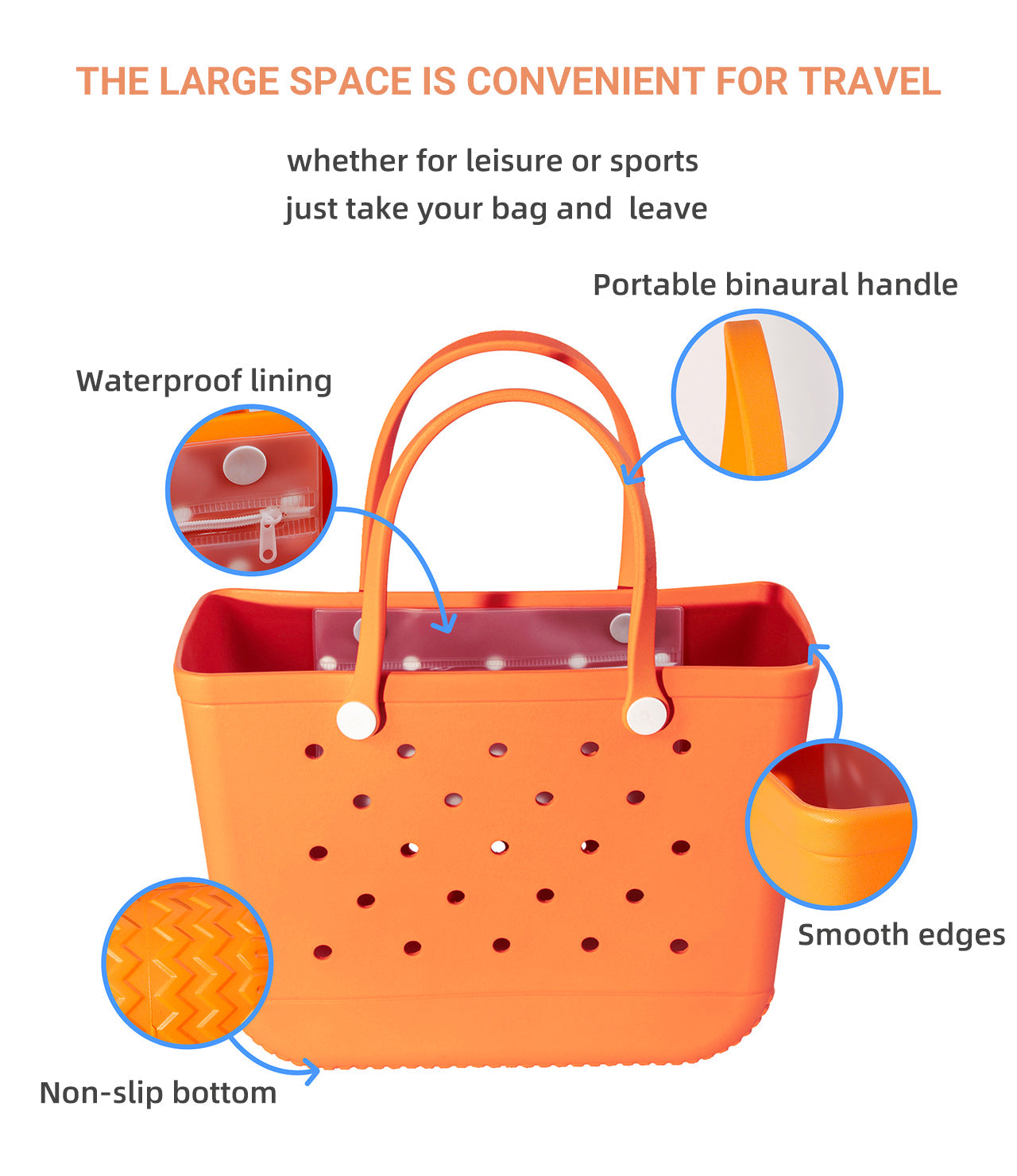 Large Not-A-Bogg Tote - Durable, Waterproof Outdoor Bag - Dixie Hike & Style