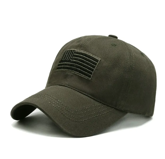 Tactical Flag Baseball Cap - Unisex Military-Inspired Adjustable Snapback Sun Hat