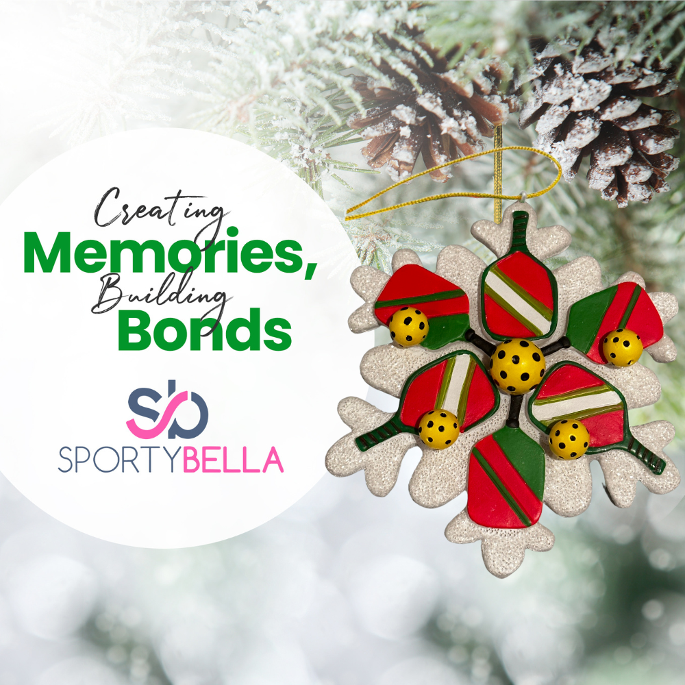 Pickleball Snowflake Christmas Ornament - Dixie Hike & Style