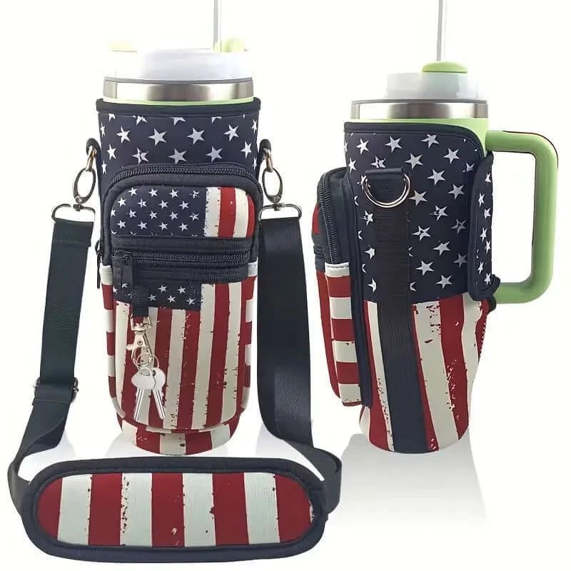 40oz Neoprene Adventure Tumbler Sleeve with Pocket - Dixie Hike & Style