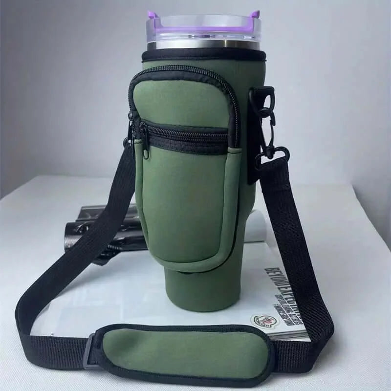 40oz Neoprene Adventure Tumbler Sleeve with Pocket - Dixie Hike & Style
