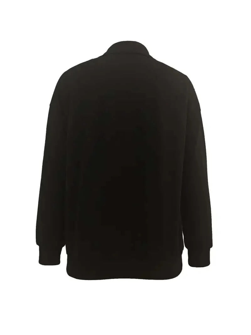 Aztec Wanderer: Cozy Lapel Sweatshirt for Women - Dixie Hike & Style