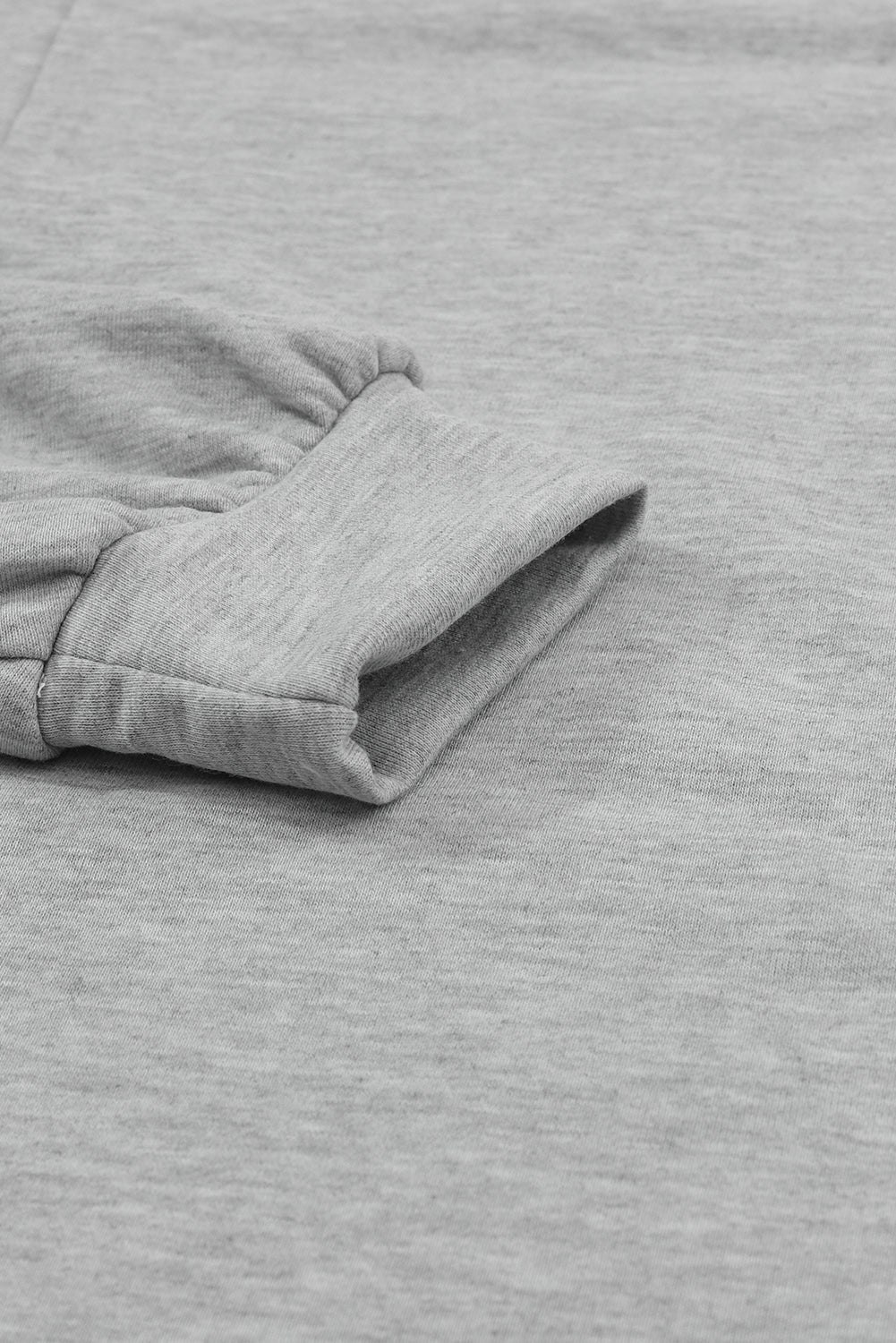 Grey Crinkle Splicing Raw Hem High Low Oversized Blouse - Dixie Hike & Style