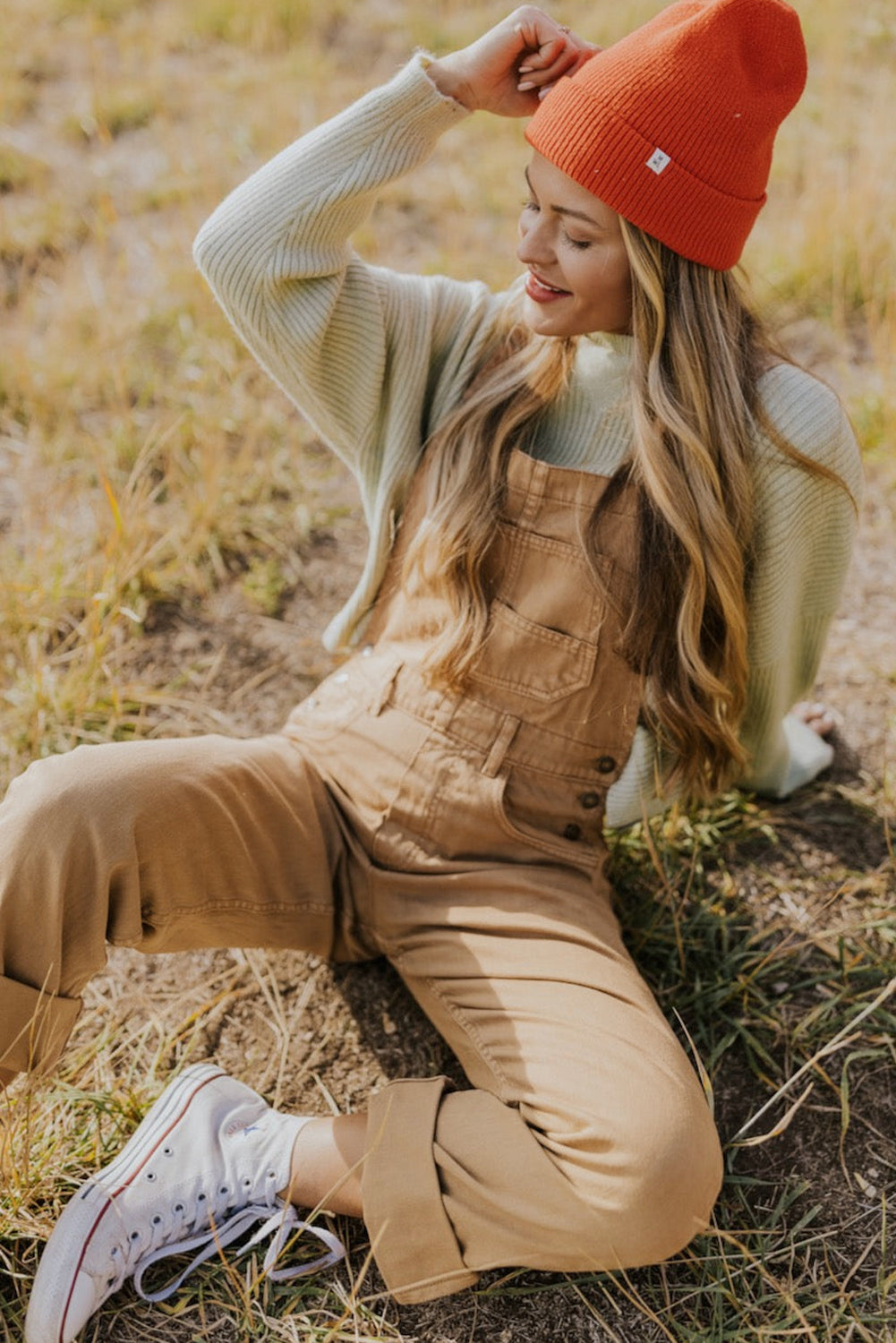 Khaki Vintage Multi Pockets Buckle Strap Cargo Denim Overalls - Dixie Hike & Style