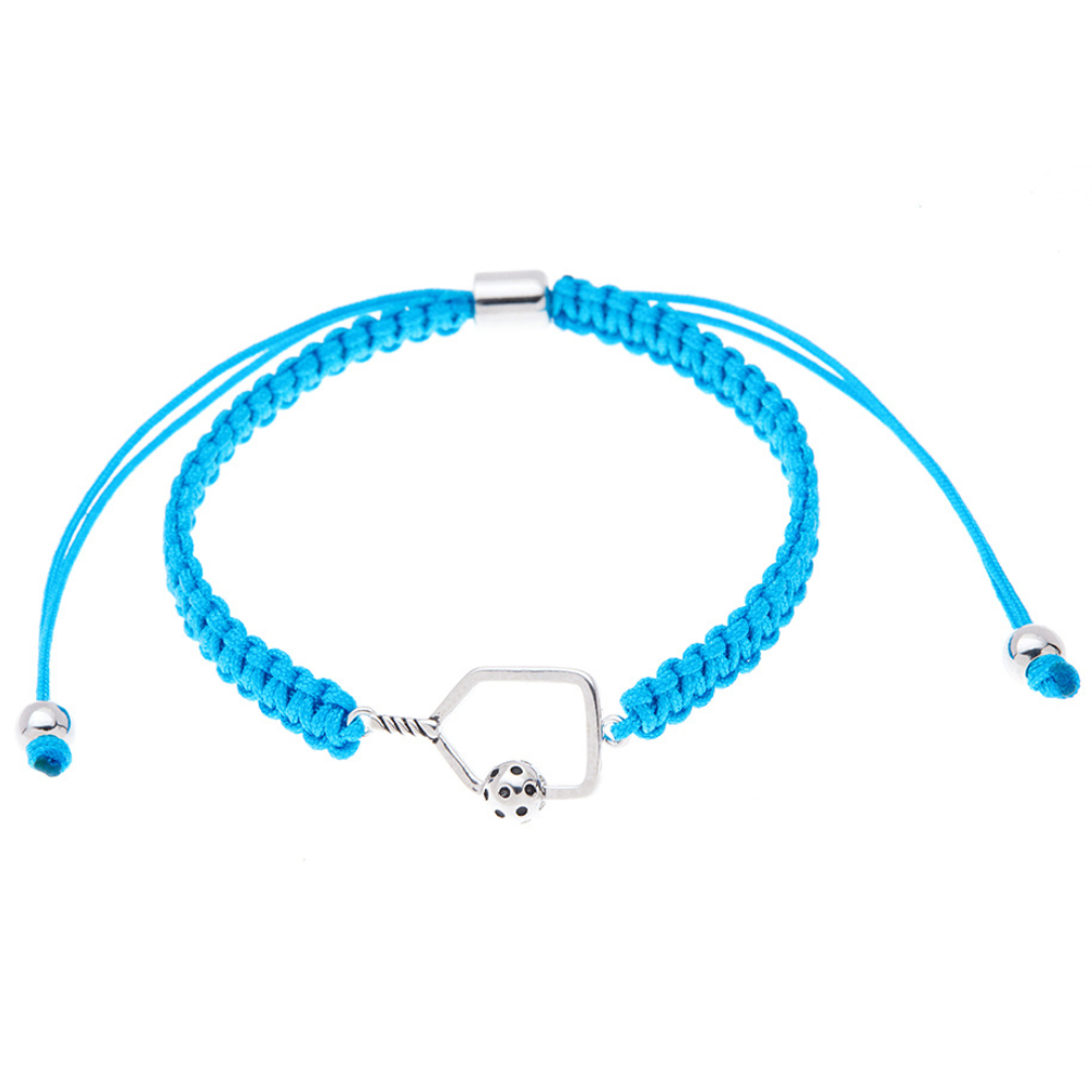 Pickleball Paddle Adjustable Rope Bracelet - Pick Color - Dixie Hike & Style