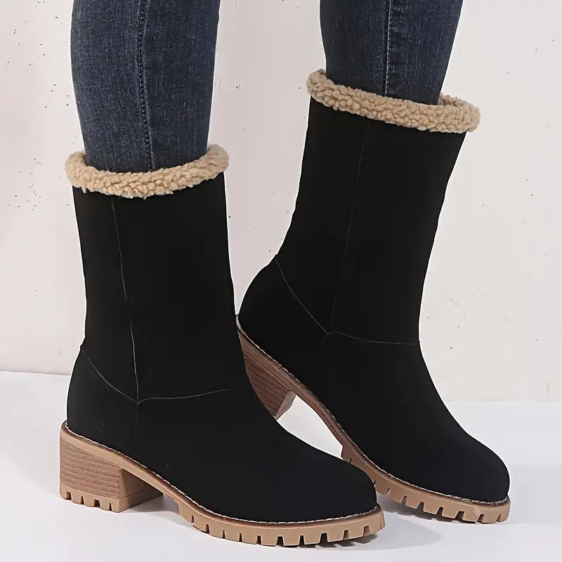 Cozy Comfort Plush-Lined Chelsea Boots for Women - Dixie Hike & Style
