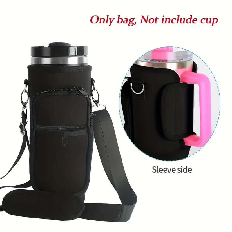 40oz Neoprene Adventure Tumbler Sleeve with Pocket - Dixie Hike & Style