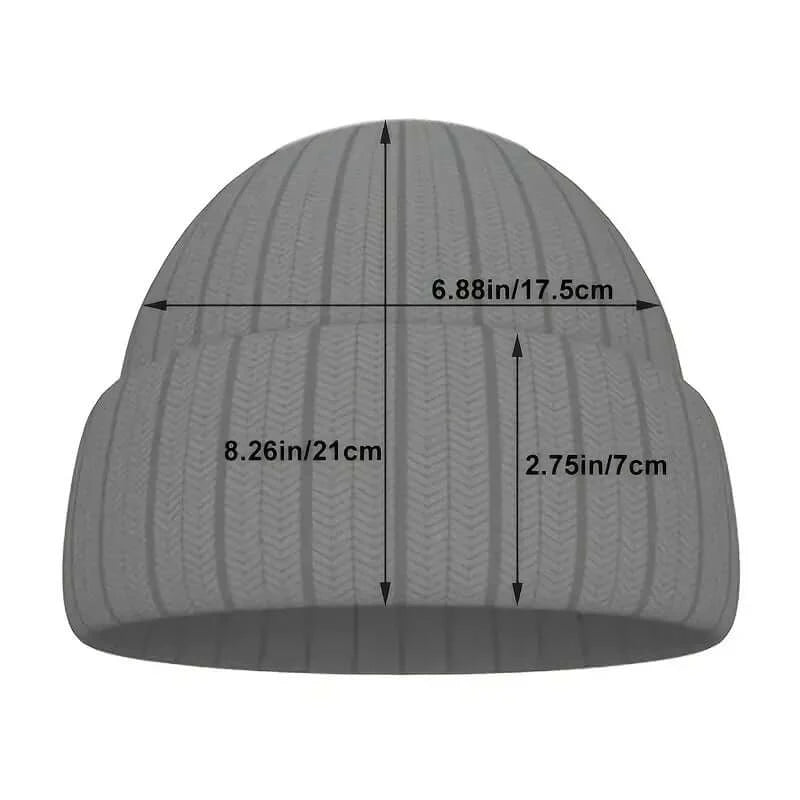 BlueLine Defender Beanie: Unisex Windproof Ski Hat with Blue Line Flag - Dixie Hike & Style