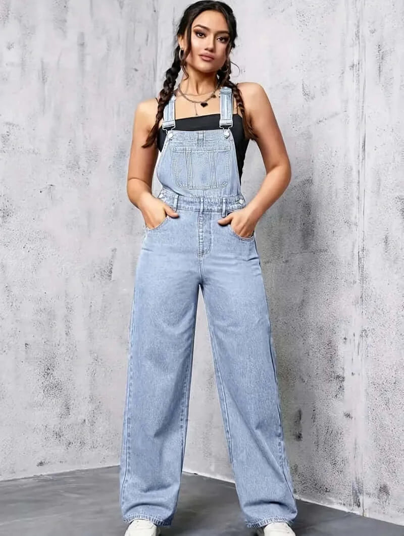 Dixie Denim Explorer: Stylish Jumpsuit Overalls for Women - Dixie Hike & Style