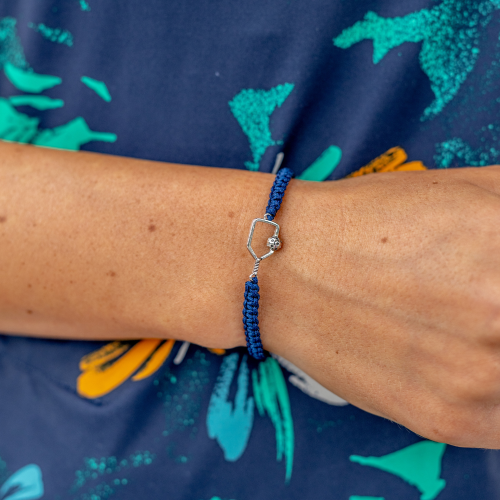 Pickleball Paddle Adjustable Rope Bracelet - Pick Color - Dixie Hike & Style