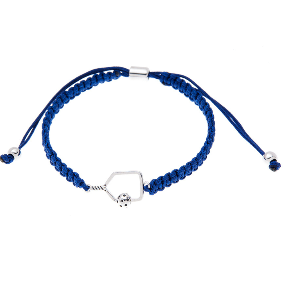 Pickleball Paddle Adjustable Rope Bracelet - Pick Color - Dixie Hike & Style