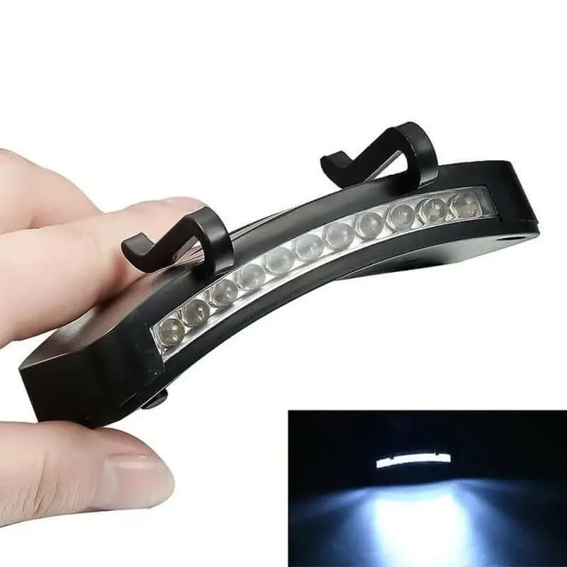 Clip-On Cap Hat Torch LED Headlamp - Hands-Free Lighting - Dixie Hike & Style