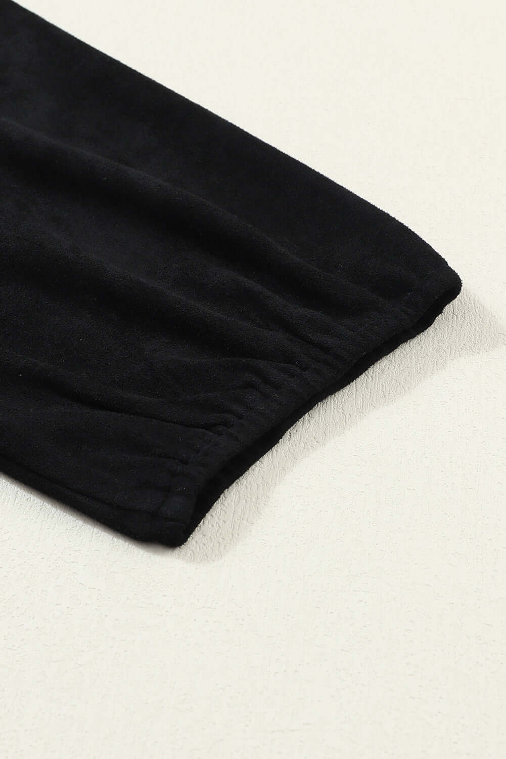 Black Suede Square Neck Puff Sleeve Dress - Dixie Hike & Style