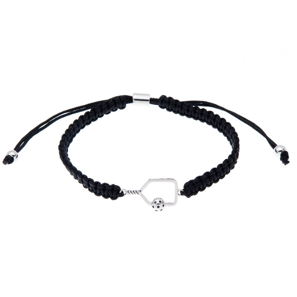 Pickleball Paddle Adjustable Rope Bracelet - Pick Color - Dixie Hike & Style