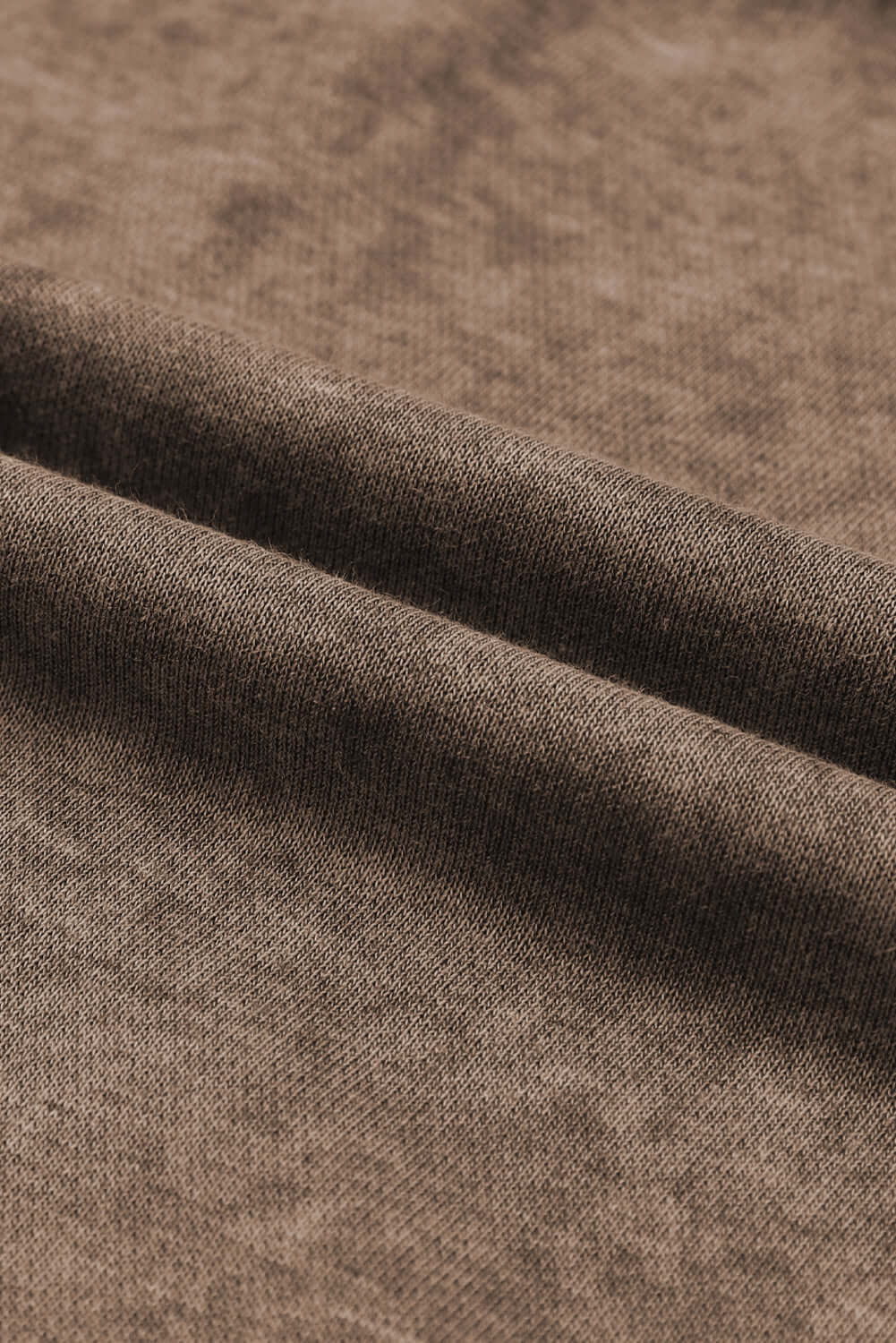 Brown Drop Shoulder Crew Neck Pullover Sweatshirt - Dixie Hike & Style