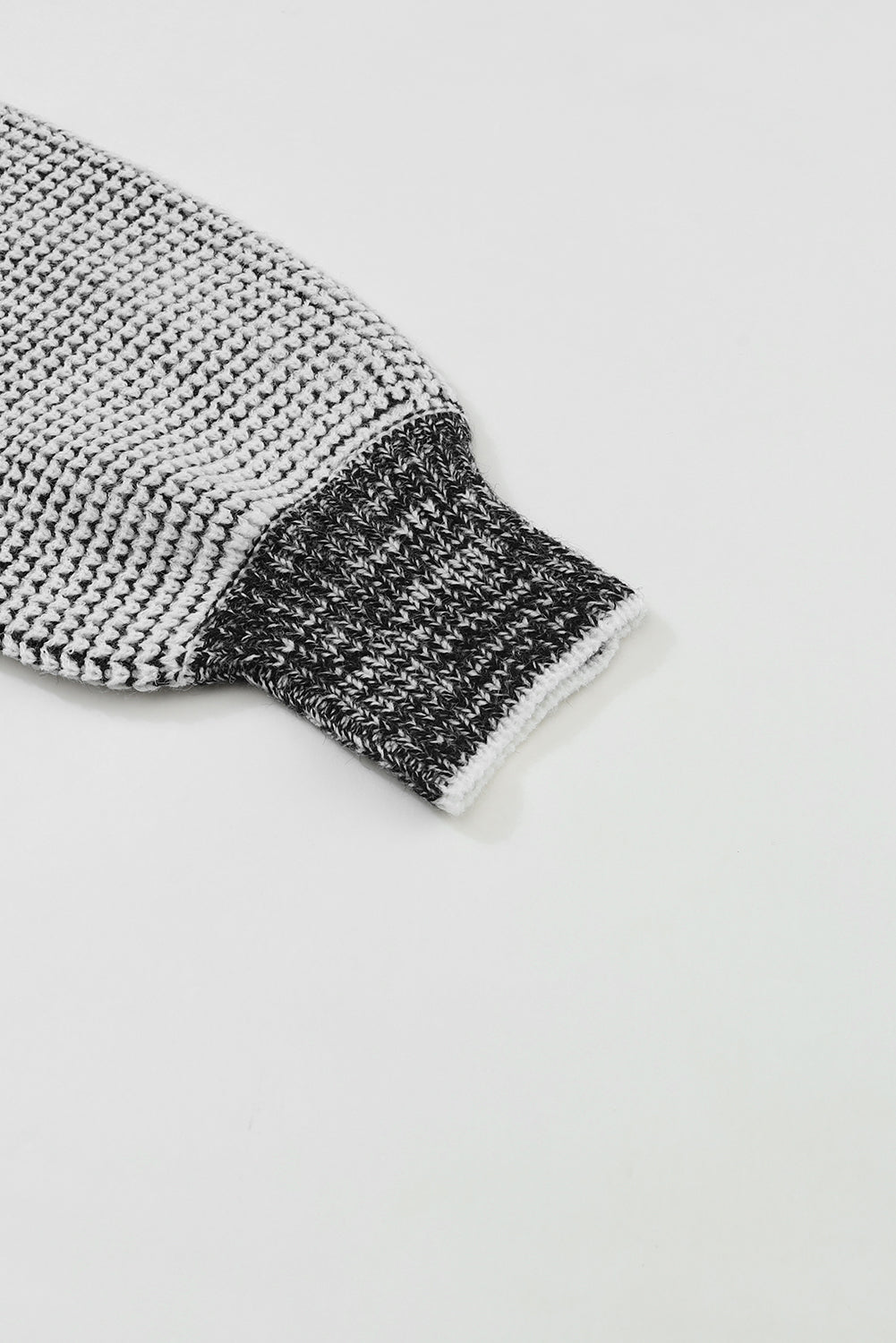Grey Plaid Contrast Trim Open Front Cardigan - Dixie Hike & Style