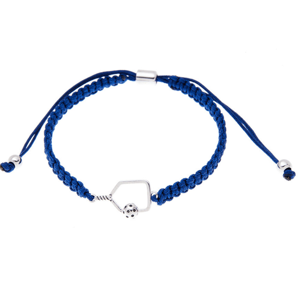 Pickleball Paddle Adjustable Rope Bracelet - Pick Color - Dixie Hike & Style