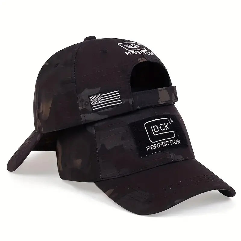 Glock Tactical Cap: Outdoor & Military Embroidered Hat - Dixie Hike & Style