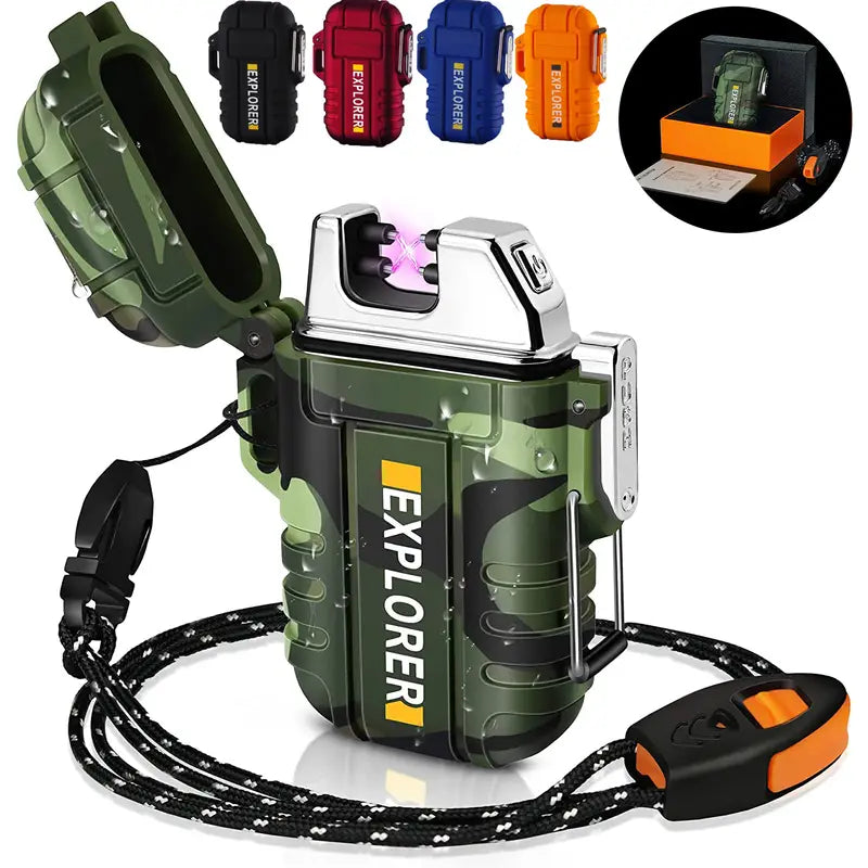 Wild West Rechargeable Plasma Lighter - Windproof & Waterproof - Dixie Hike & Style