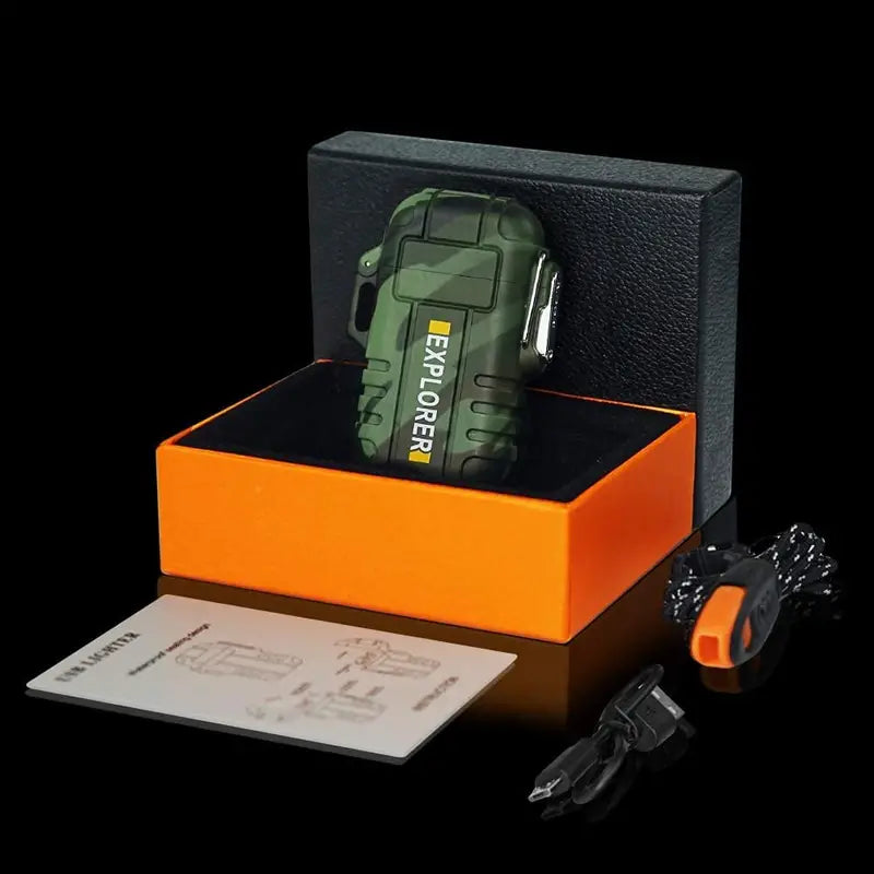 Wild West Rechargeable Plasma Lighter - Windproof & Waterproof - Dixie Hike & Style