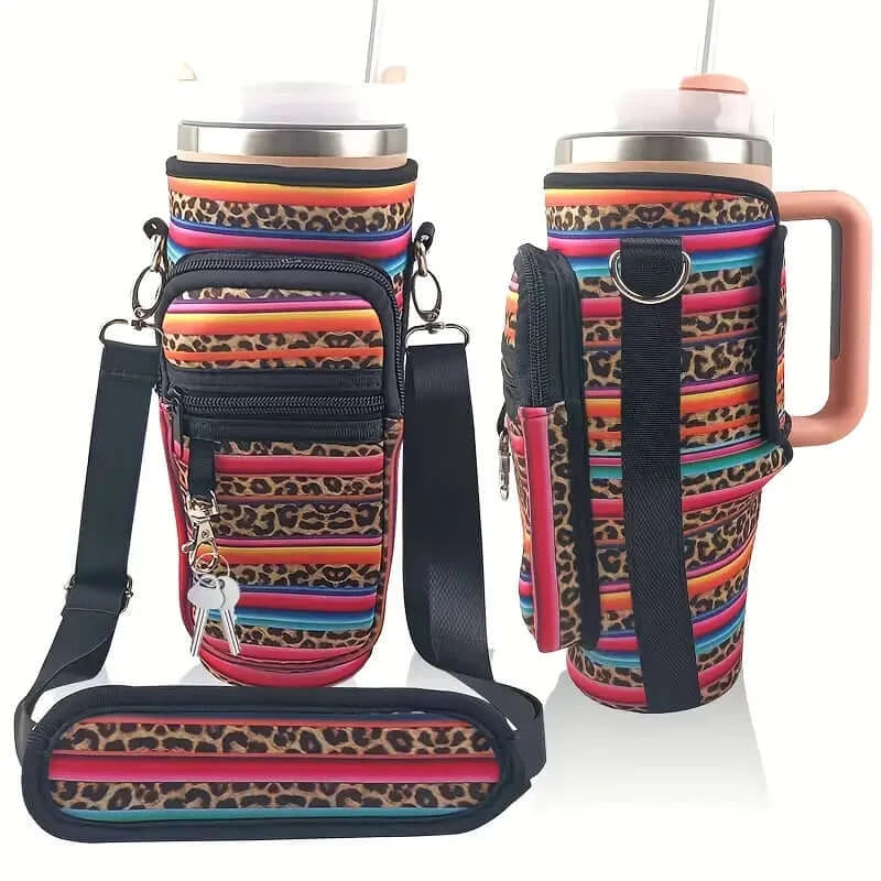40oz Neoprene Adventure Tumbler Sleeve with Pocket - Dixie Hike & Style