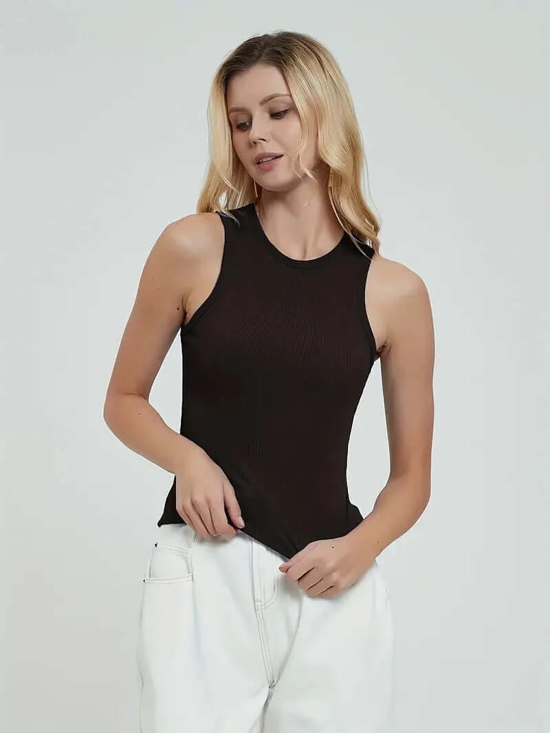 FlexFit Chic Yoga Tank: Your Go-To for Style & Comfort in Active Wear - Dixie Hike & Style