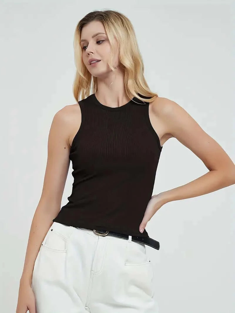 FlexFit Chic Yoga Tank: Your Go-To for Style & Comfort in Active Wear - Dixie Hike & Style