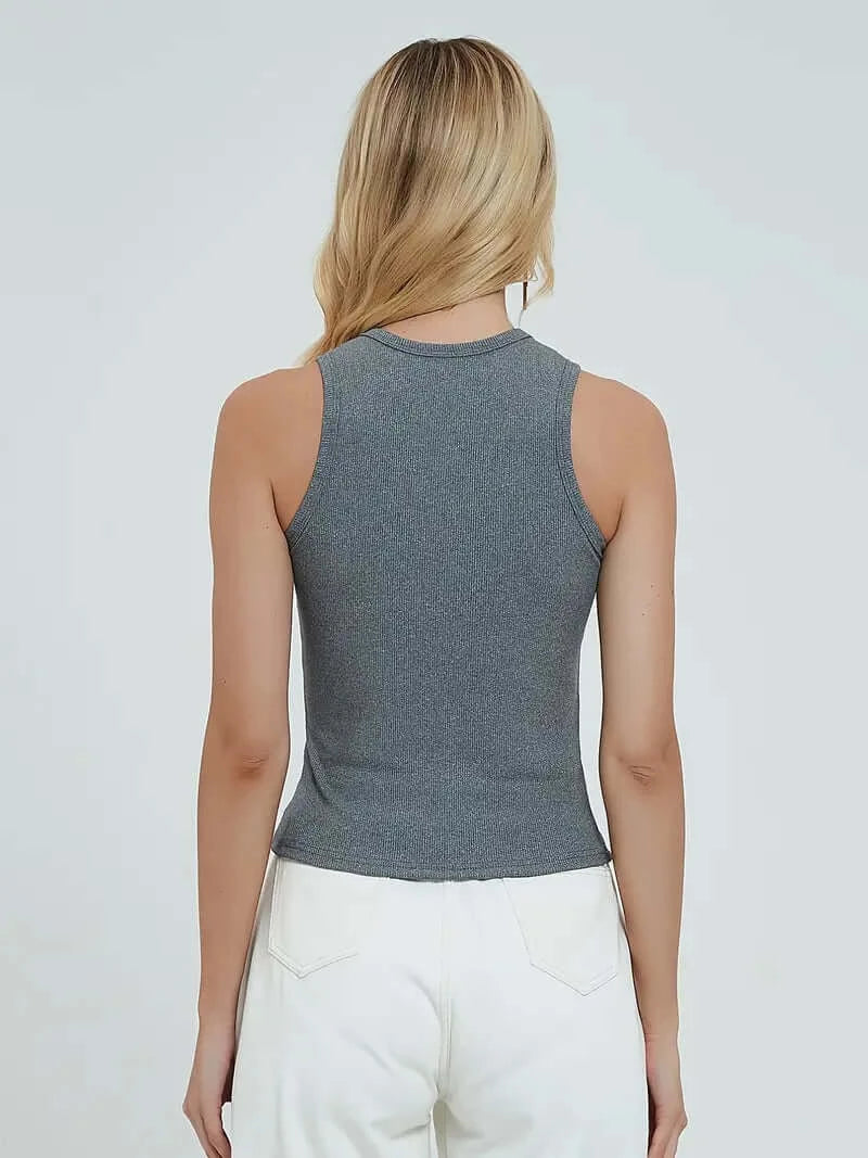 FlexFit Chic Yoga Tank: Your Go-To for Style & Comfort in Active Wear - Dixie Hike & Style